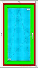 Окно одностворчатое Trocal 70 st.